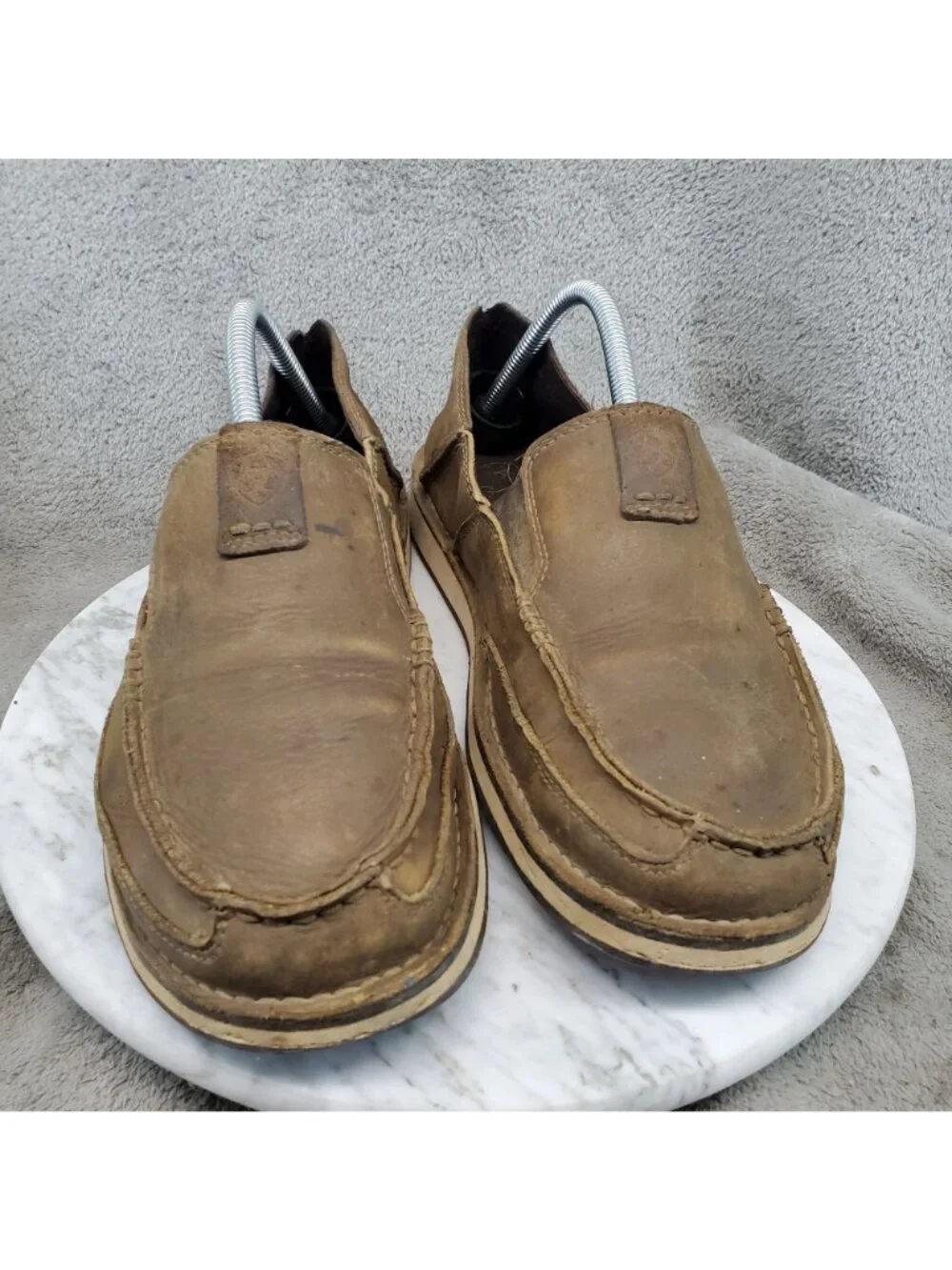 Ariat Shoes Mens Size 8.5 EE Extra Wide Brown Leather Cruiser Slip On *Read*